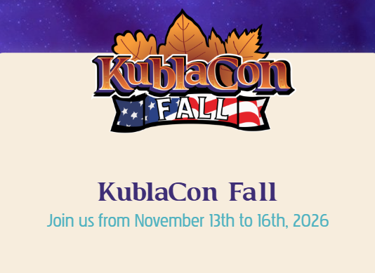 Meet Us at KublaCon Fall in November 2026!
