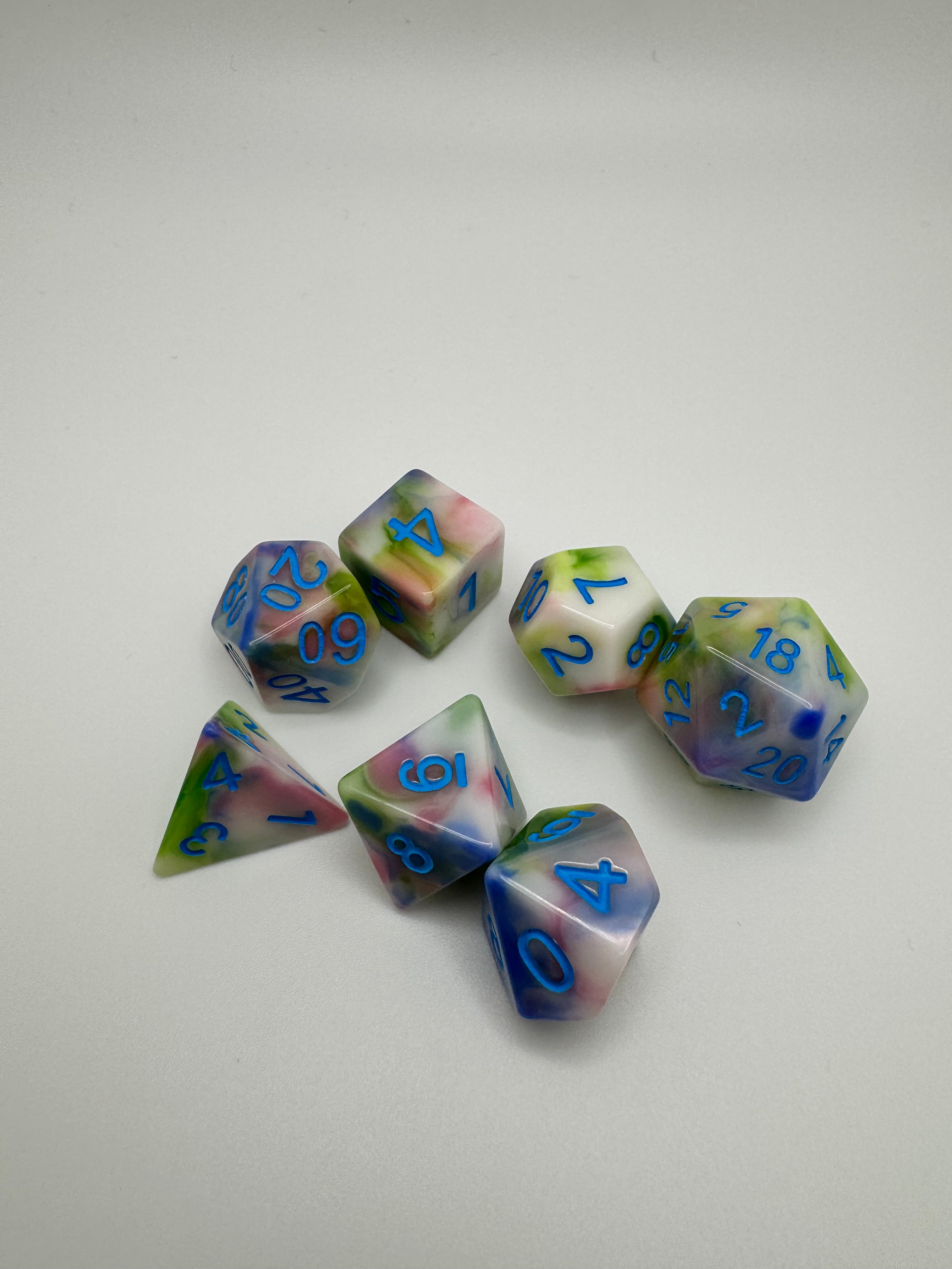 Pastel'ish Polyhedral Resin Dice Set