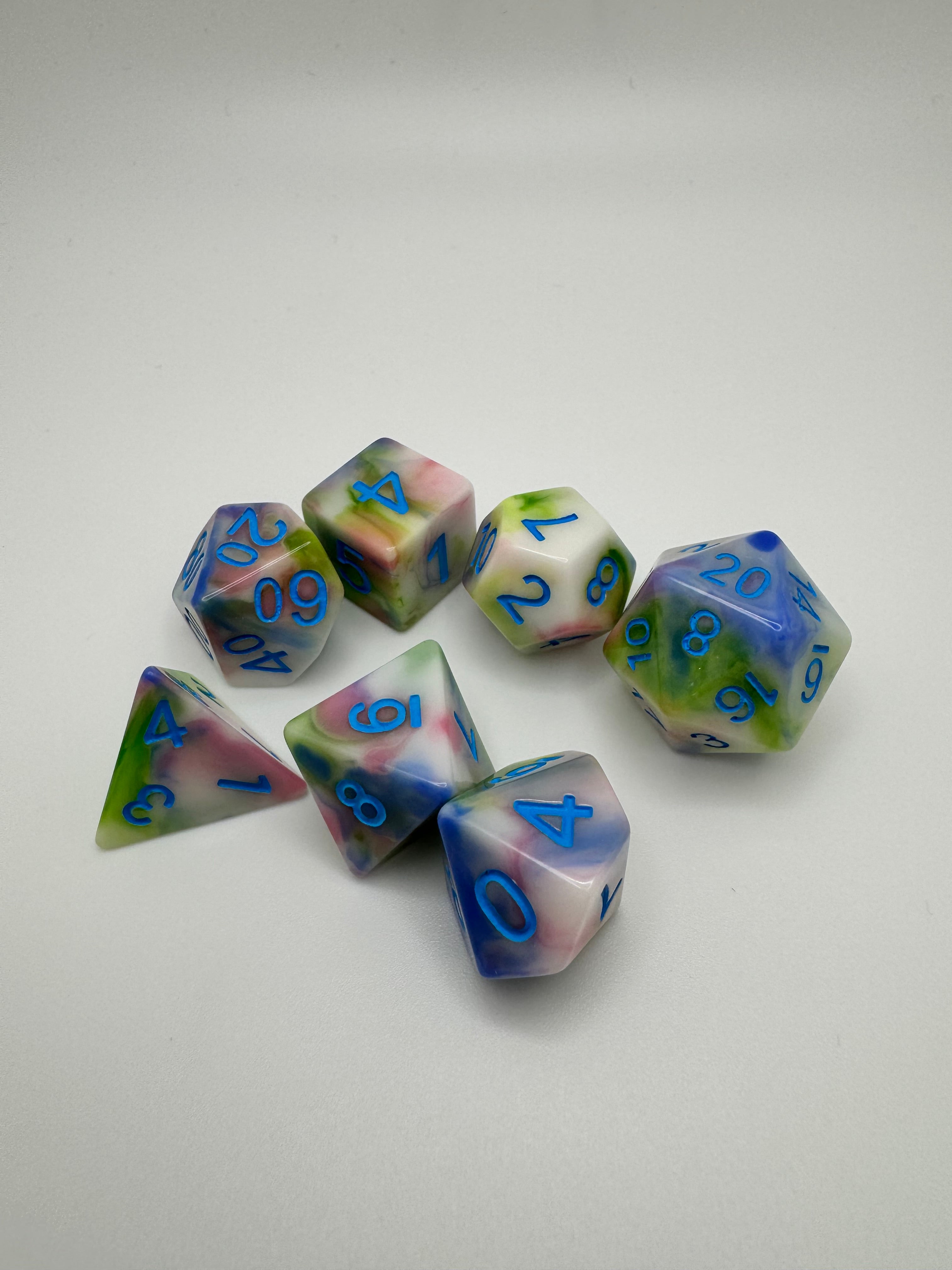 Pastel'ish Polyhedral Resin Dice Set