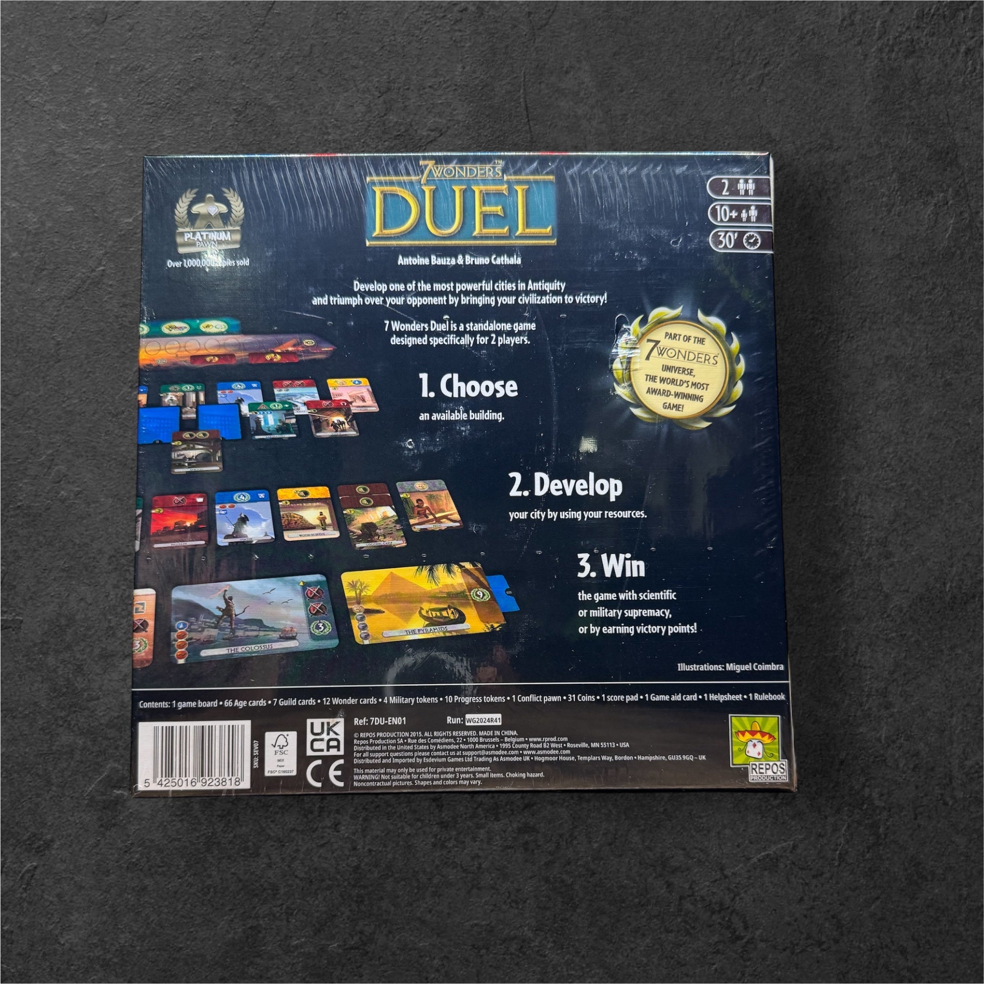Asmodee 7 Wonders Duel Board Game Base Game