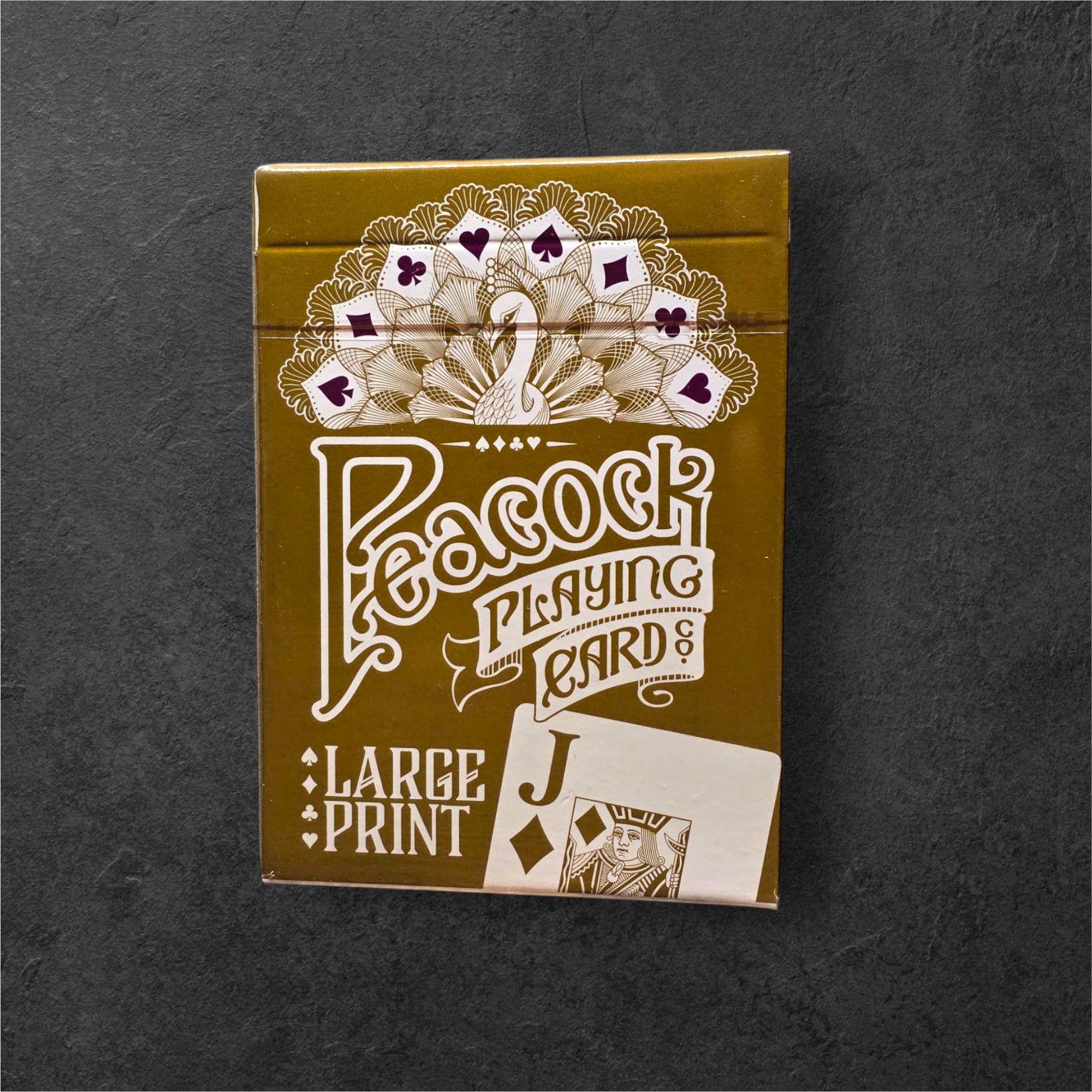 Large Print Peacock Playing Cards