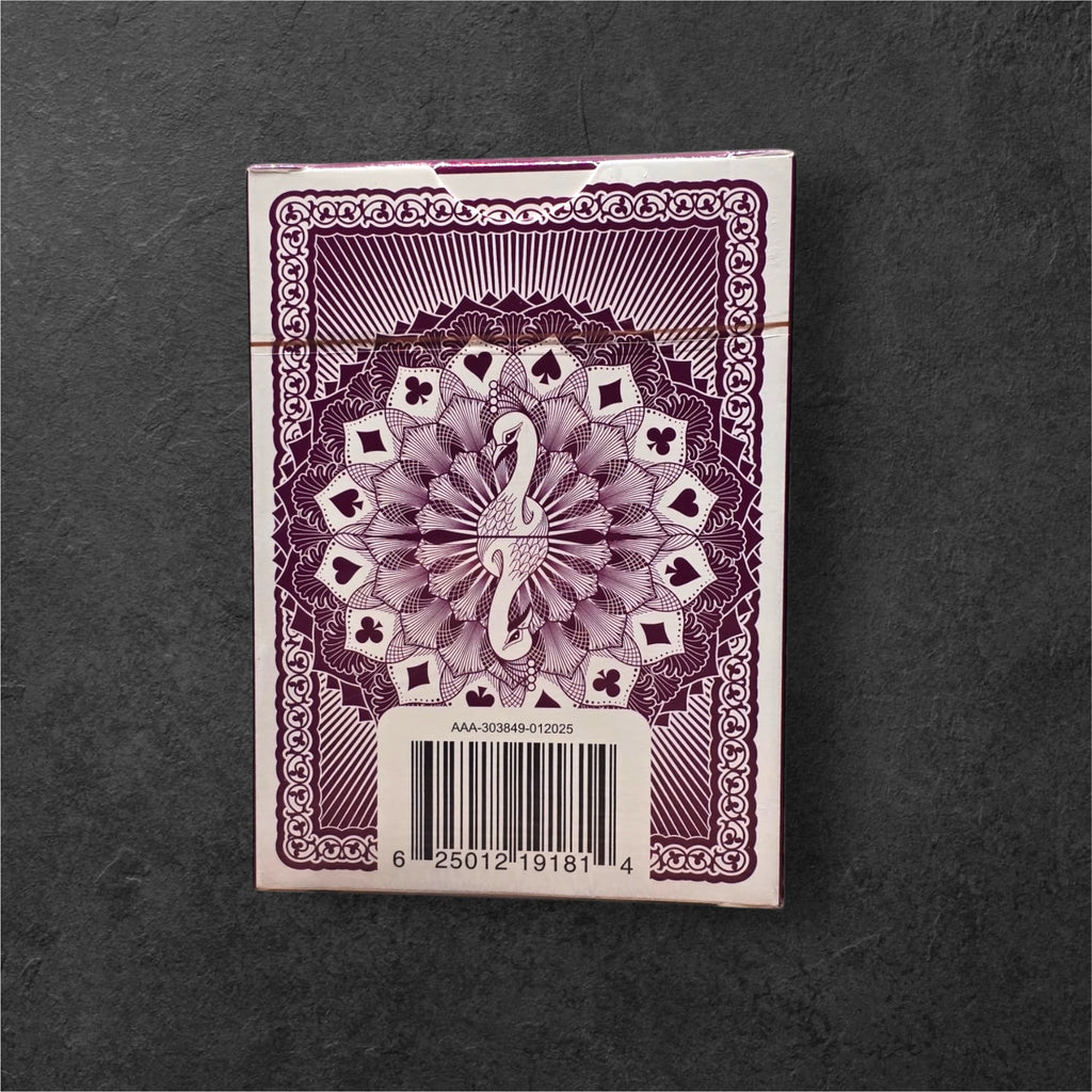 Large Print Peacock Playing Cards