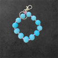 Silicone Bead Wristlet Keychain