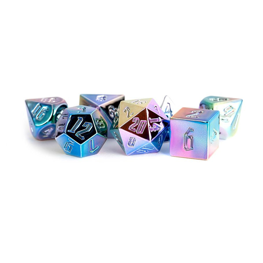 7-Set Metal Dice: Aegis Rainbow Uninked