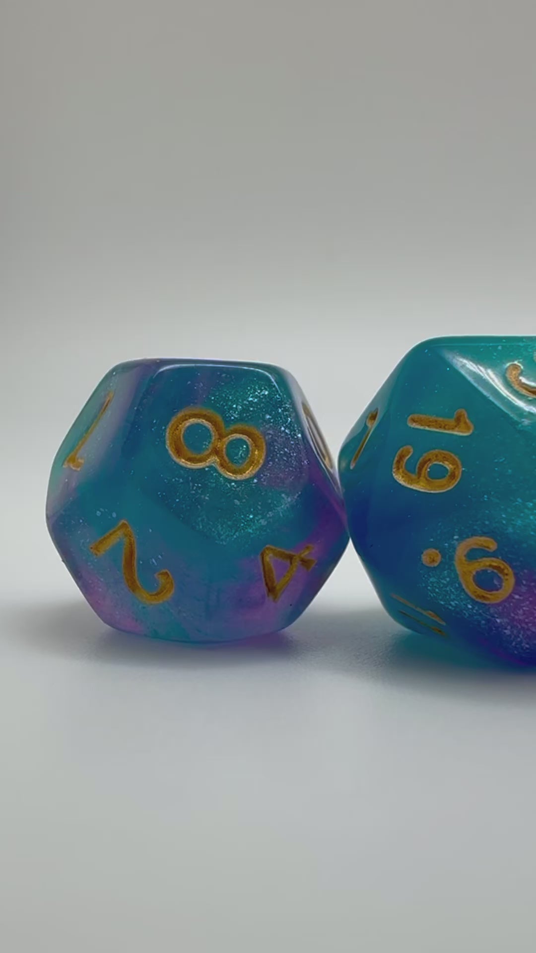 Galaxy'ish Polyhedral Resin Dice Set