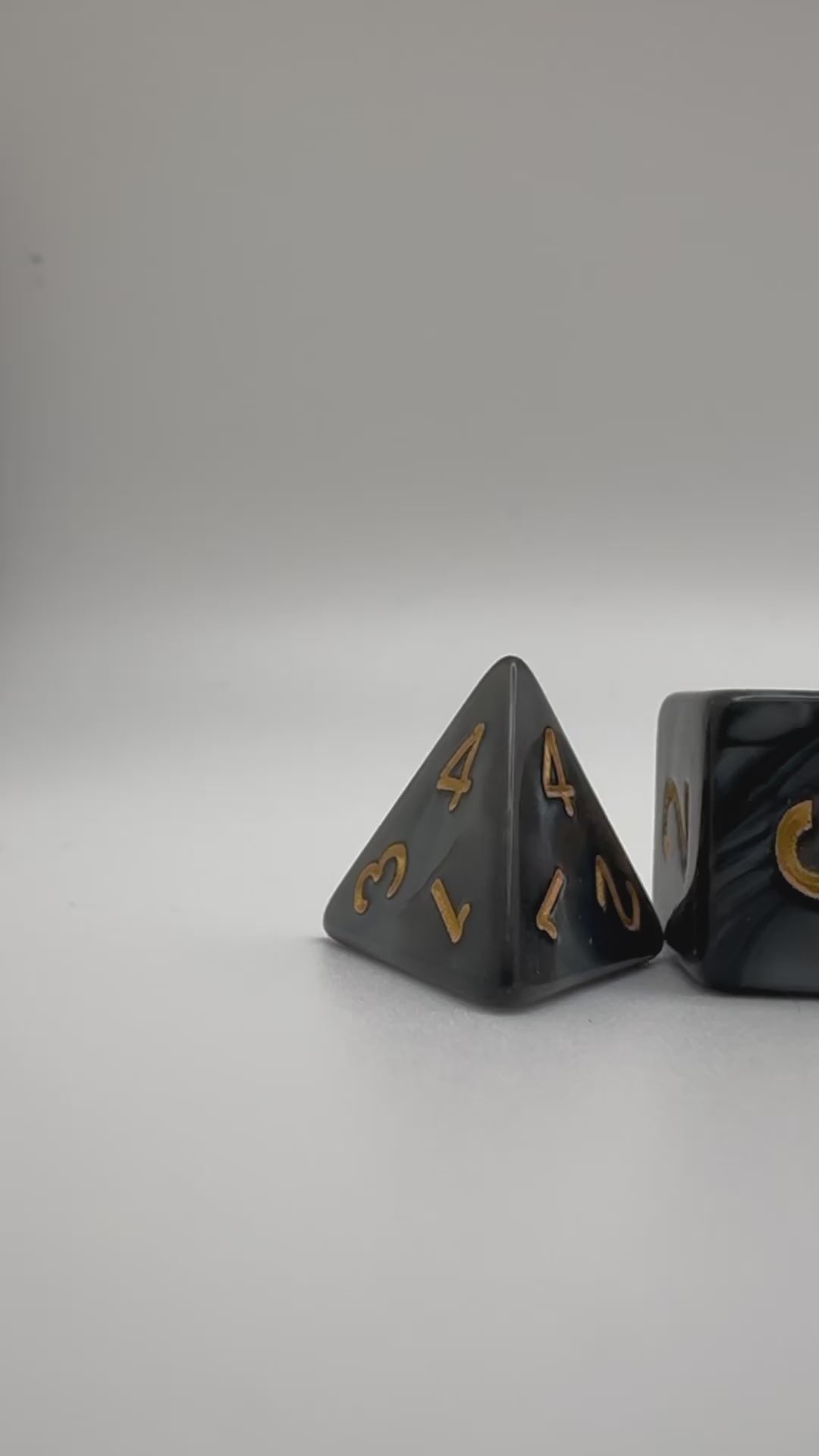Granite'ish Polyhedral Resin Dice Set