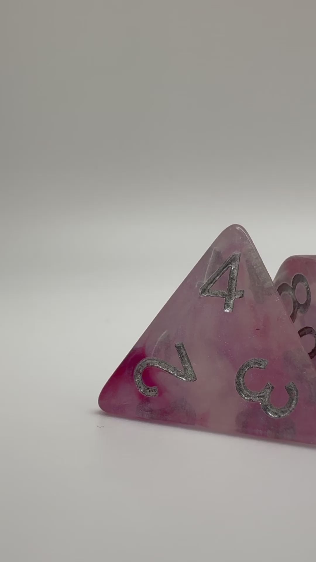 Rose'ish Polyhedral Resin Dice Set